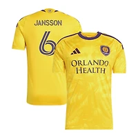 Men's adidas Robin Jansson Gold Orlando City SC 2026 Sunken Treasure Kit Replica Jersey