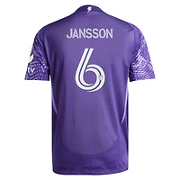 Men's adidas Robin Jansson Purple Orlando City SC 2025 Perfect Storm Authentic Player Jersey
