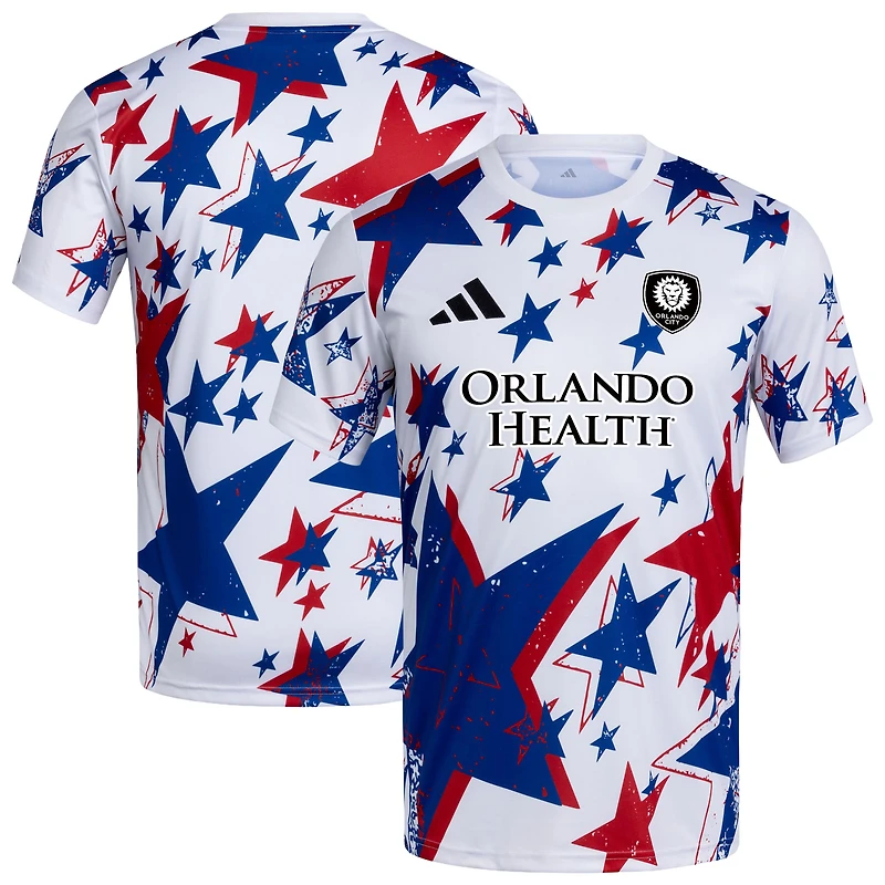Men's adidas  White Orlando City SC 2026 Americana Pre-Match Jersey