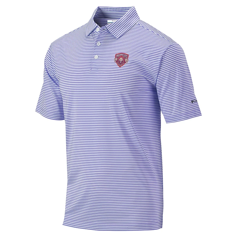Men's Columbia  Purple Orlando City SC Omni-Wick Club Invite Polo