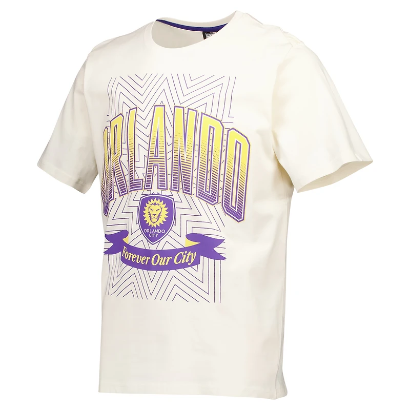 Men's Cream Orlando City SC '90s Heavyweight Relaxed T-Shirt