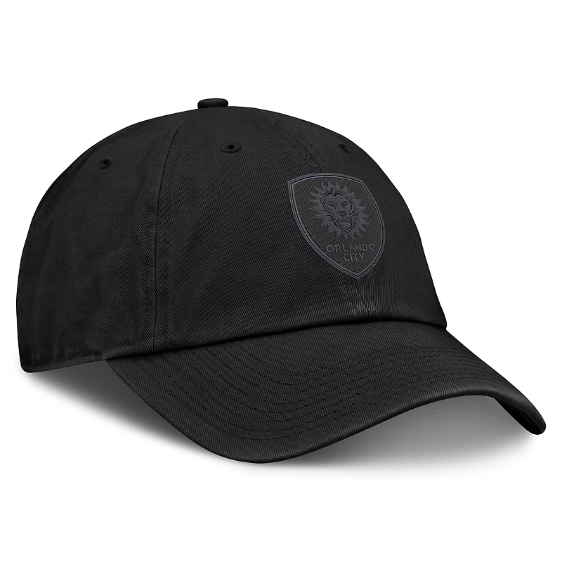 Casquette ajustable Fanatics noire Orlando City SC Tinge Dad pour homme