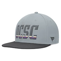 Casquette Snapback grise Fanatics pour hommes Orlando City SC Smoke