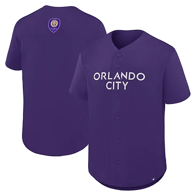 Maillot à boutons Fanatics violet Orlando City SC Maximum Intensity pour homme