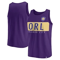 Débardeur violet Fanatics Orlando City SC Run Angle pour hommes