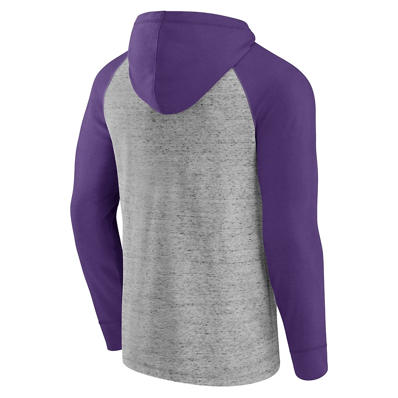 Sweat à capuche Fanatics Steel Orlando City SC Deflection Raglan pour hommes