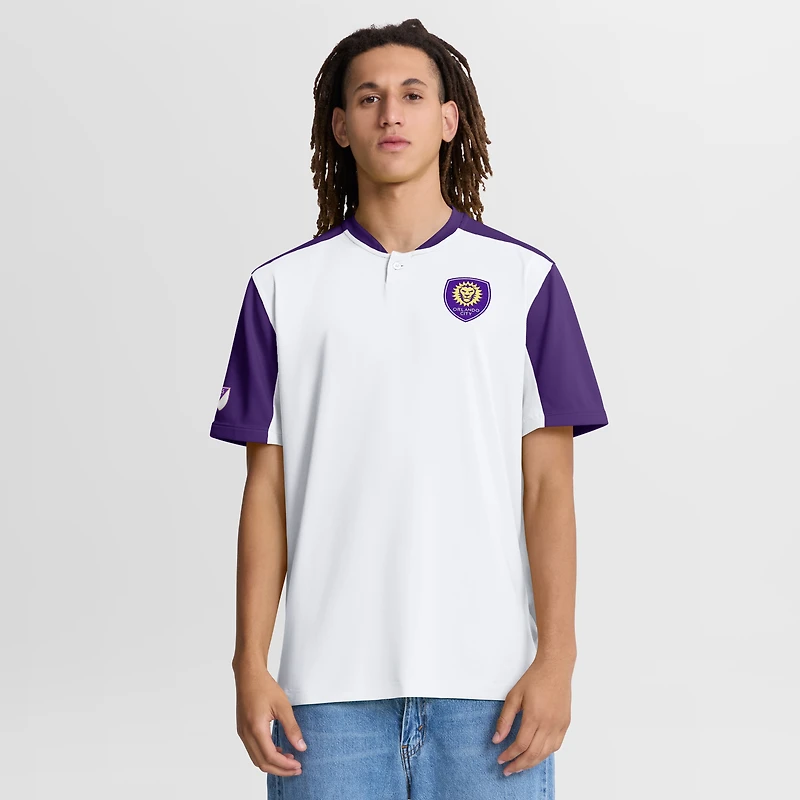 Men's Fanatics White Orlando City SC Striker Henley Shirt