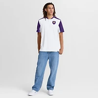 T-shirt Henley blanc Fanatics pour homme, attaquant d'Orlando City SC