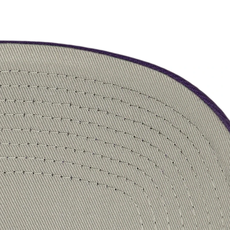 Men's Mitchell & Ness  Cream/Purple Orlando City SC Upside Down Pro Pinch Snapback Hat