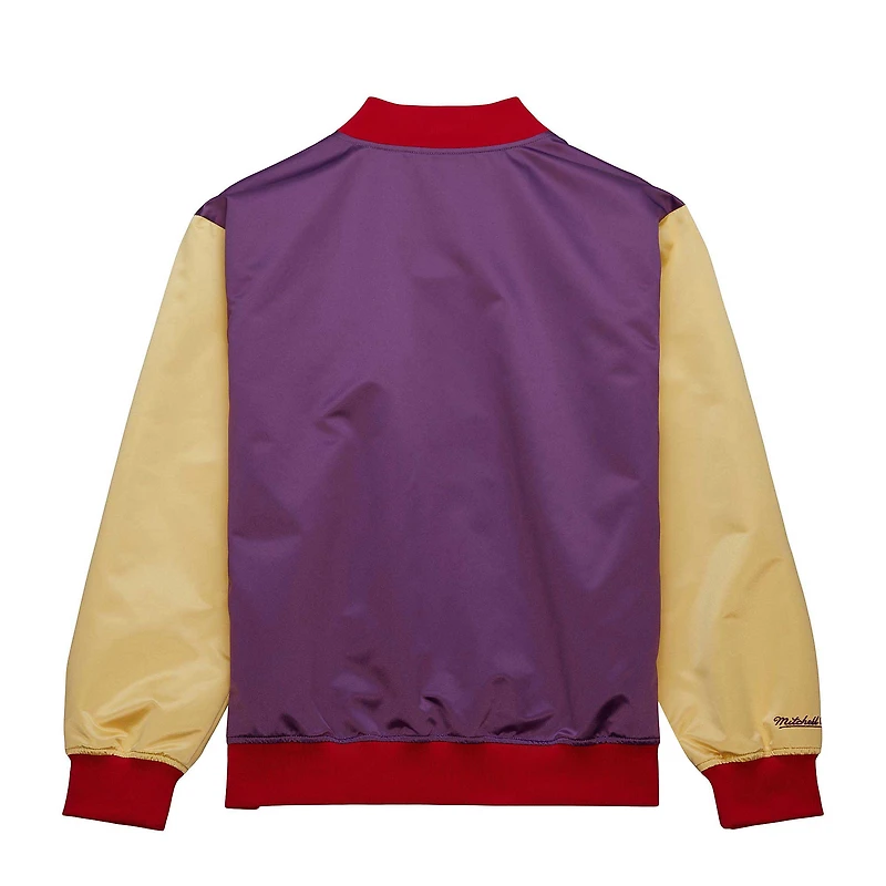 Veste violette à bouton-pression légère en satin Mitchell & Ness Orlando City SC 10e anniversaire pour hommes