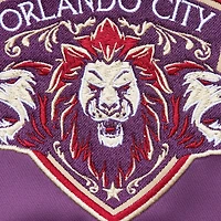 Veste violette à bouton-pression légère en satin Mitchell & Ness Orlando City SC 10e anniversaire pour hommes