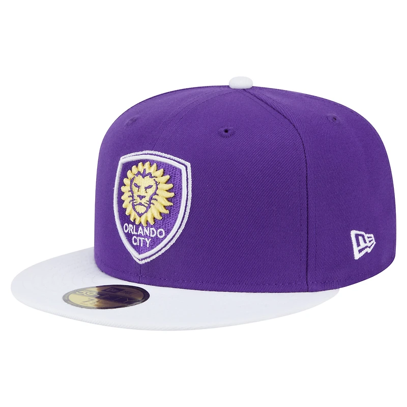 Men's New Era  Purple Orlando City SC 2025 Kickoff 59FIFTY Fitted Hat
