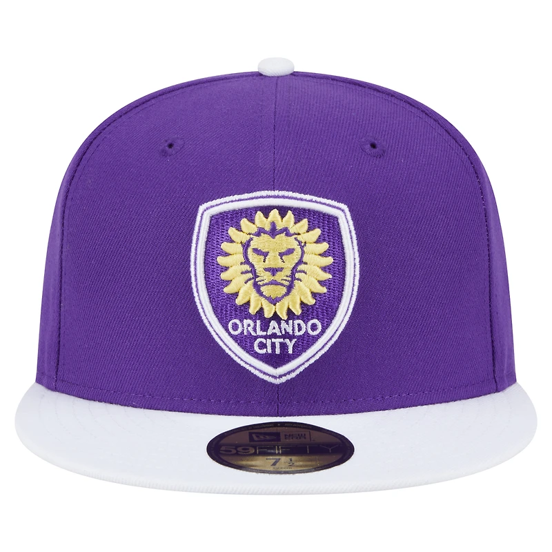 Men's New Era  Purple Orlando City SC 2025 Kickoff 59FIFTY Fitted Hat