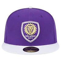 Men's New Era  Purple Orlando City SC 2025 Kickoff 59FIFTY Fitted Hat