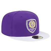 Men's New Era  Purple Orlando City SC 2025 Kickoff 59FIFTY Fitted Hat