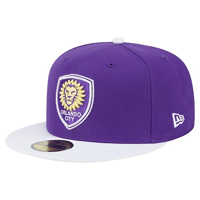 Men's New Era  Purple Orlando City SC 2025 Kickoff 59FIFTY Fitted Hat