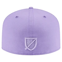 Casquette ajustée A-Frame 59FIFTY violette Orlando City SC pour homme New Era
