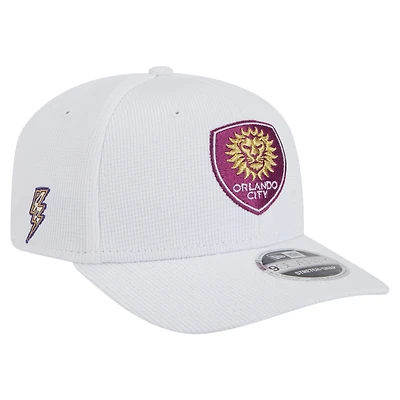 Men's New Era  White Orlando City SC 2025 Jersey Hook 9SEVENTY Stretch-Snap Hat