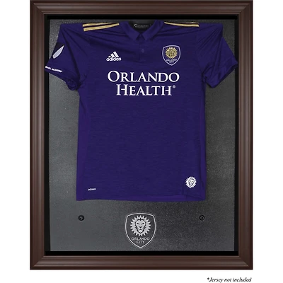 Vitrine de présentation pour maillot avec logo de l'équipe marron encadré Orlando City SC