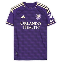 Maillot adidas violet dédicacé Rafael Santos Orlando City SC n° 3, saison 2024 de la MLS - Taille M