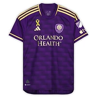 Maillot violet dédicacé #3 de Rafael Santos Orlando City SC lors de la saison 2023 de la MLS