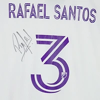 Maillot blanc dédicacé #3 de Rafael Santos Orlando City SC lors de la saison 2023 de la MLS