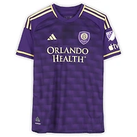 Maillot adidas violet dédicacé par Rodrigo Schlegel pour Orlando City SC, numéro 15, saison 2024 de la MLS - Taille L