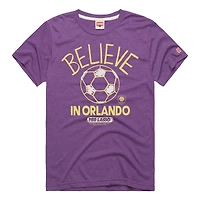 Unisex Homage  Purple Orlando City SC MLS x Ted Lasso Believe Graphic Tri-Blend T-Shirt