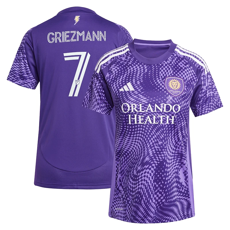 Women's adidas Antoine Griezmann Purple Orlando City SC 2025 Perfect Storm Replica Jersey