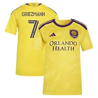 Women's adidas Antoine Griezmann Yellow Orlando City SC 2026 Sunken Treasure Kit Replica Jersey