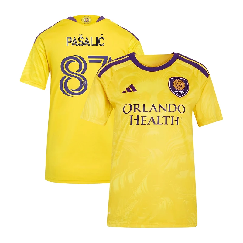 Women's adidas Marco Pašalić Gold Orlando City SC 2026 Sunken Treasure Kit Replica Jersey