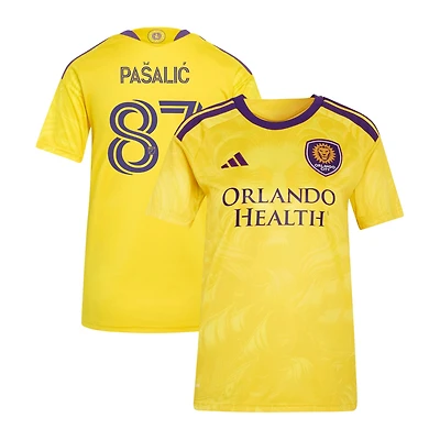 Women's adidas Marco Pašalić Gold Orlando City SC 2026 Sunken Treasure Kit Replica Jersey