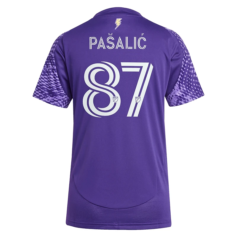 Women's adidas Marco Pašalić Purple Orlando City SC 2025 Perfect Storm Replica Player Jersey