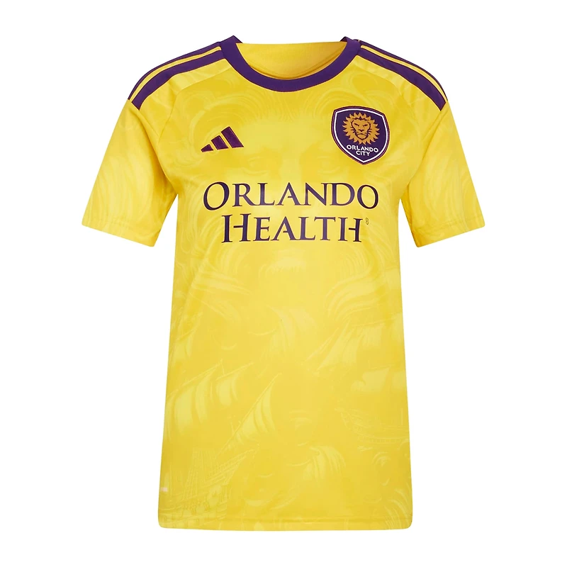 Women's adidas Robin Jansson Gold Orlando City SC 2026 Sunken Treasure Kit Replica Jersey