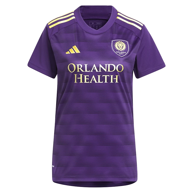 Women's adidas Robin Jansson Purple Orlando City SC 2024 The Wall Kit Replica Player Jersey