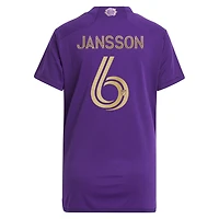 Women's adidas Robin Jansson Purple Orlando City SC 2024 The Wall Kit Replica Player Jersey