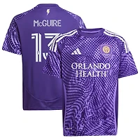 Youth adidas Duncan McGuire Purple Orlando City SC 2025 Perfect Storm Replica Player Jersey