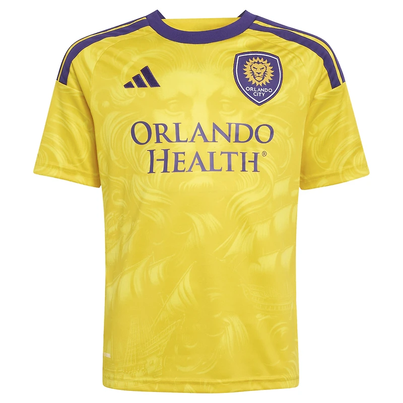 Youth adidas Gold Orlando City SC 2026 Sunken Treasure Kit Replica Jersey