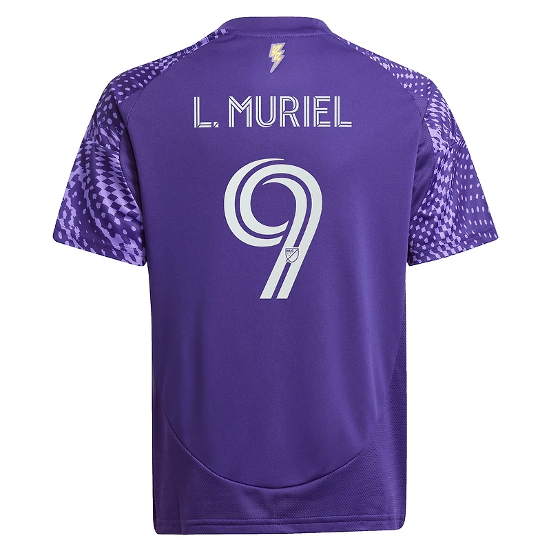 Maillot de joueur réplique Perfect Storm violet adidas Luis Muriel Orlando City SC 2025 pour jeunes