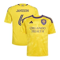 Youth adidas Robin Jansson Yellow Orlando City SC 2026 Sunken Treasure Kit Replica Jersey