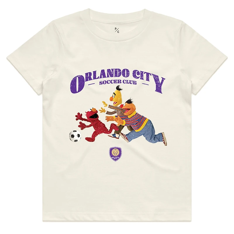 Youth Peace Collective Cream Orlando City SC Sesame Street Graphic T-Shirt
