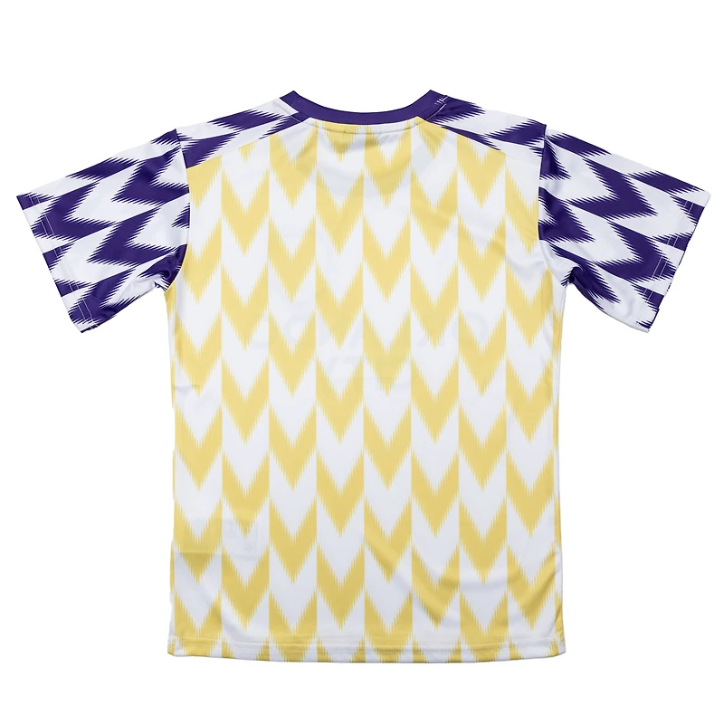 T-shirt jaune du club Orlando City SC, design sportif pour jeunes, Suède