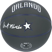 Ballon de basket-ball de collection dédicacé par Anthony Black Orlando Magic Black Wilson City Edition