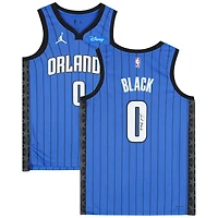 Maillot Jordan Brand Swingman bleu autographié par Anthony Black Orlando Magic 2022-23 avec patch