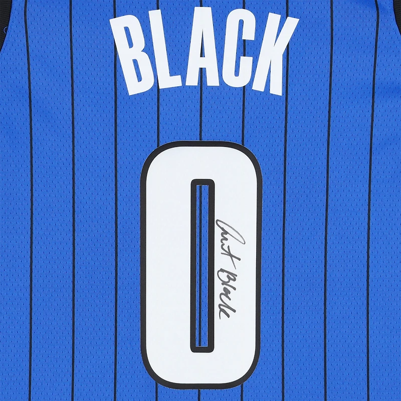 Maillot Jordan Brand Swingman bleu autographié par Anthony Black Orlando Magic 2022-23 avec patch