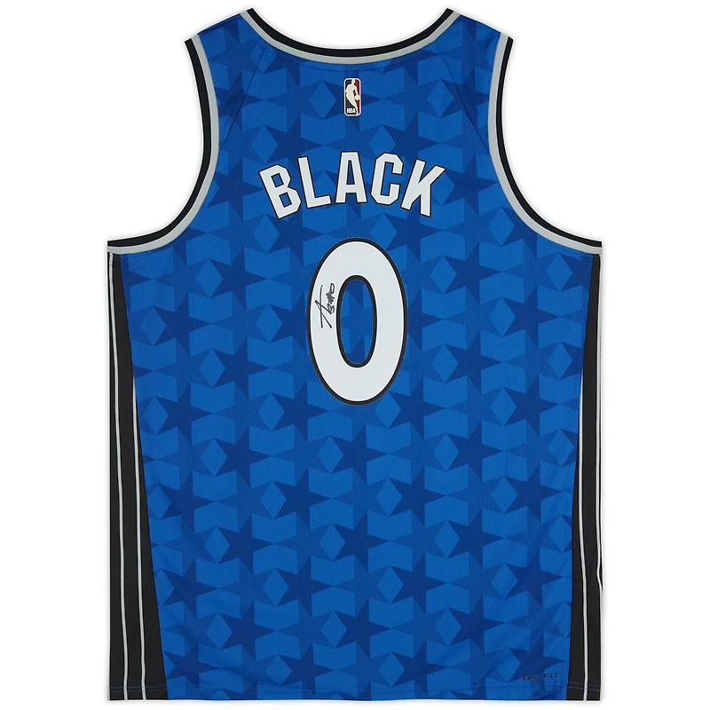 Maillot Nike Classic Edition Swingman bleu autographié par Anthony Black Orlando Magic 2023-2024