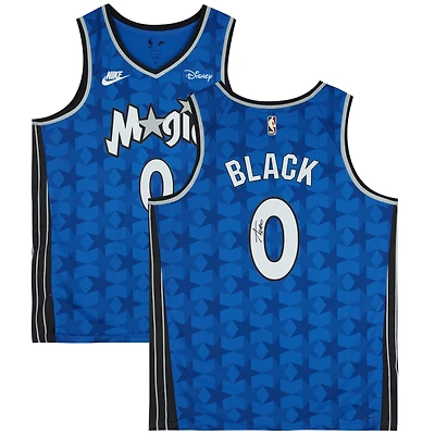 Maillot Nike Classic Edition Swingman bleu autographié par Anthony Black Orlando Magic 2023-2024