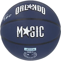 Ballon de basket-ball de collection Wilson 2023-24 City Edition dédicacé par Anthony Black Orlando Magic