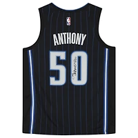 Autographed Nike Cole Anthony Black Orlando Magic 2020-21 Association Swingman Jersey