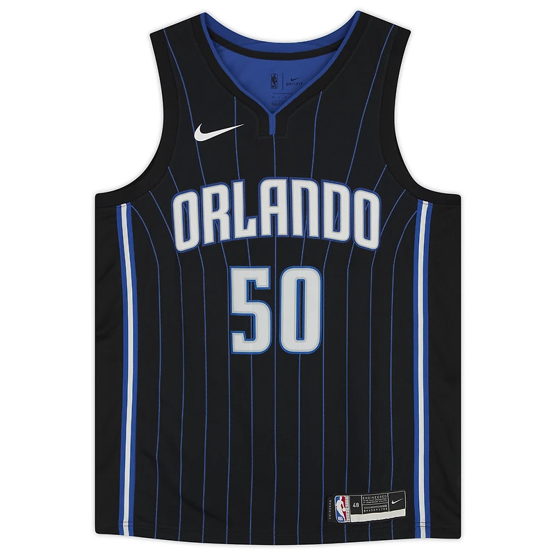 Autographed Nike Cole Anthony Black Orlando Magic 2020-21 Association Swingman Jersey